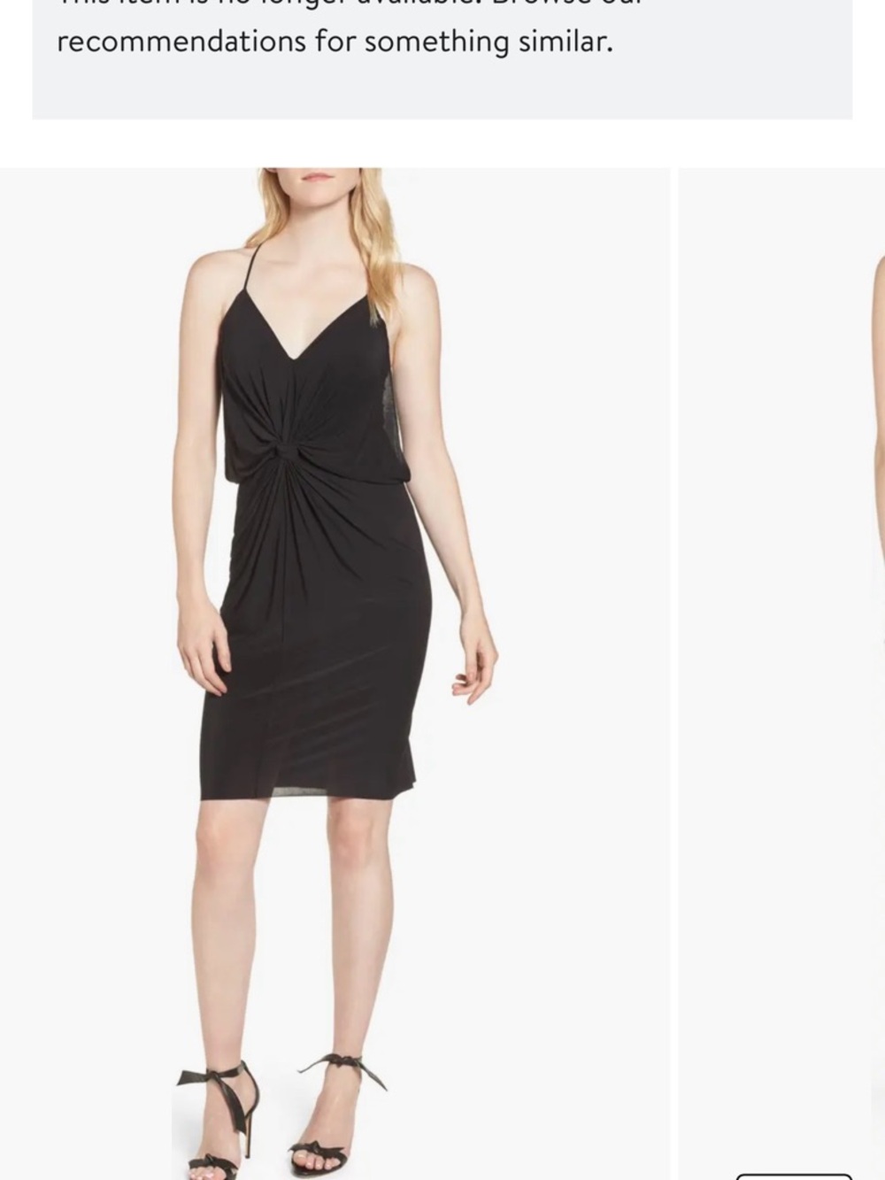 Misa Los Angeles Domino Tie Front Midi Dress